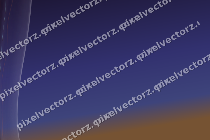 Abstract glass arc in orange and blue