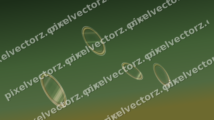 Abstract glass arc in lime and yellow