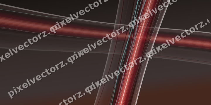 Abstract glass arc in red and pale amber