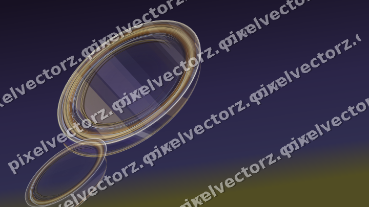 Abstract glass arc in amber and purple
