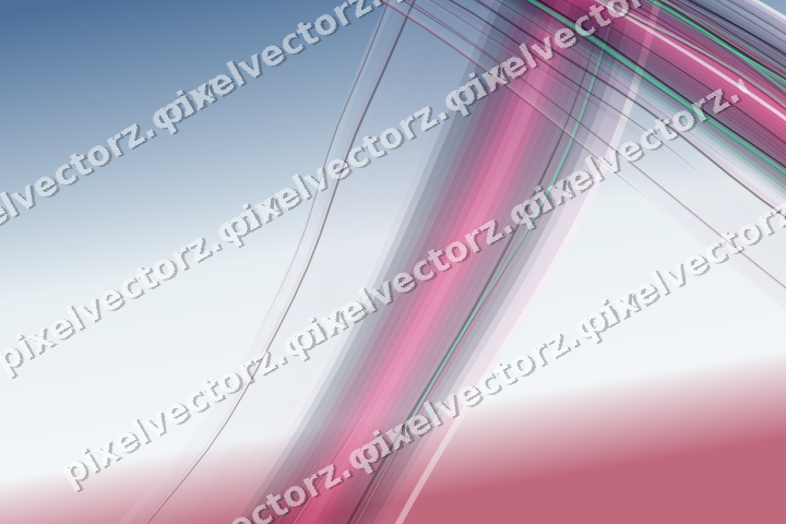 Abstract glass arc in lime and pink