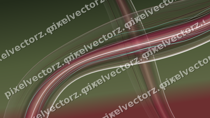 Abstract glass arc in pink and dark lime