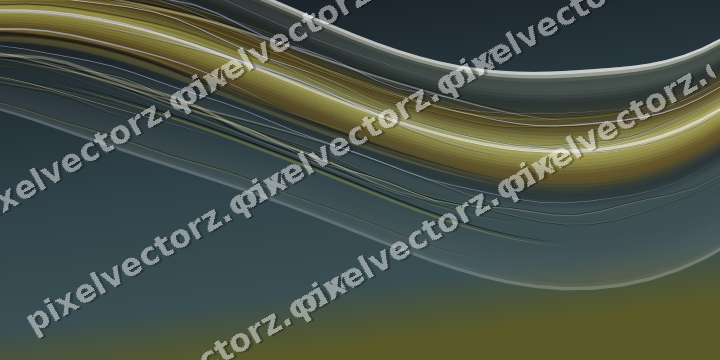 Abstract glass arc in lime and amber