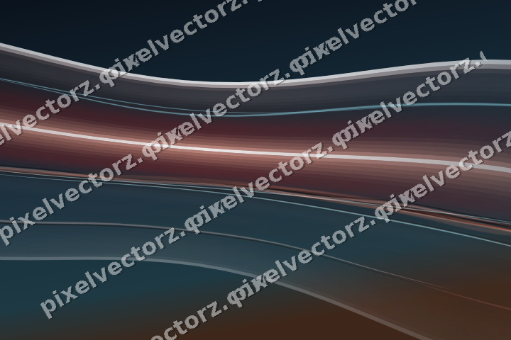 Abstract glass arc in dark green and red