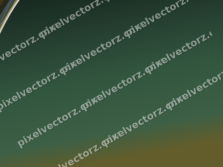 Abstract glass arc in dark green and amber