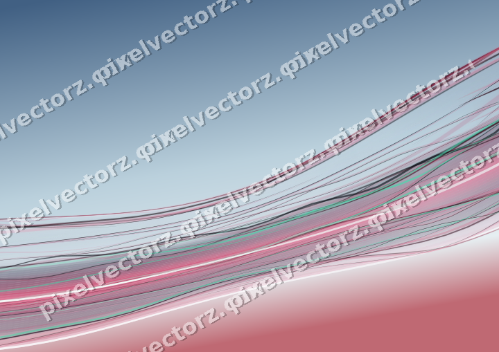 Abstract glass arc in dark lime and dark pink