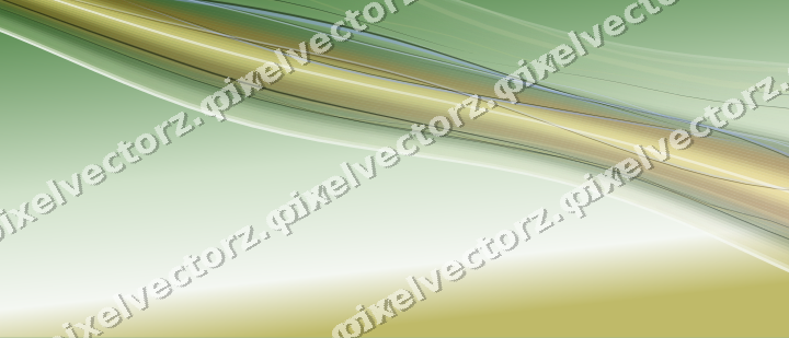 Abstract glass arc in lime and yellow