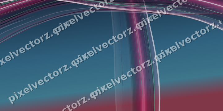 Abstract glass arc in dark pink and yellow