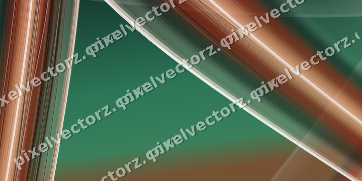 Abstract glass arc in dark green and orange