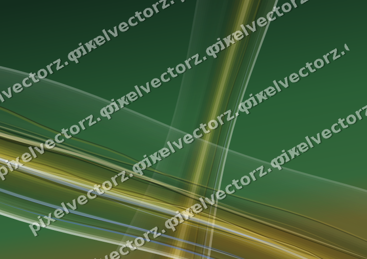 Abstract glass arc in dark green and amber