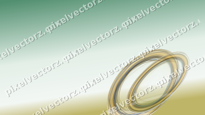Abstract glass arc in dark green and amber