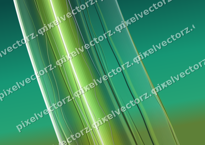 Abstract glass arc in green and lime