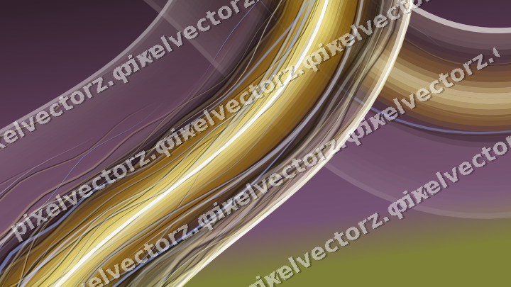 Abstract glass arc in dark magenta and lime