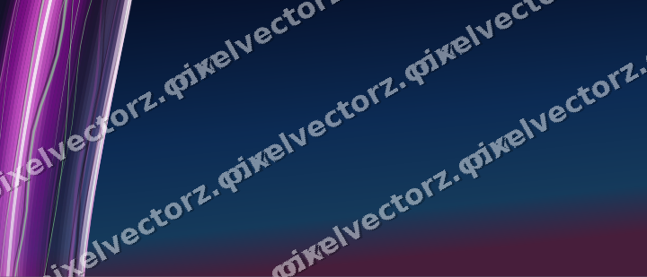 Abstract glass arc in purple and blue