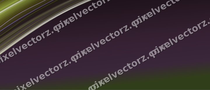 Abstract glass arc in dark magenta and lime