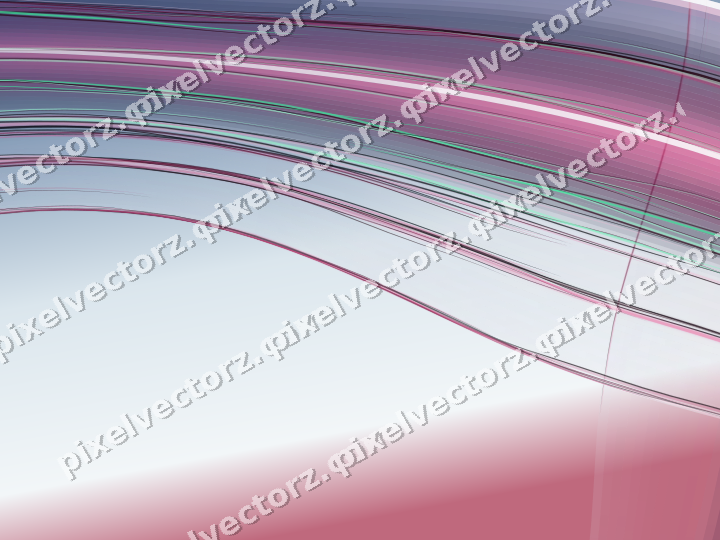 Abstract glass arc in lime and pink