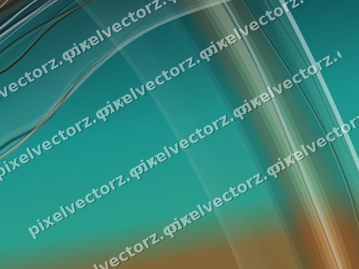 Abstract glass arc in dark teal and orange