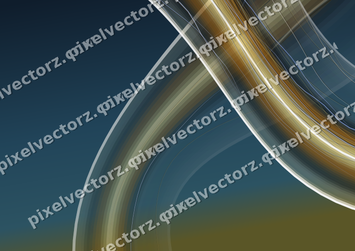 Abstract glass arc in amber and purple
