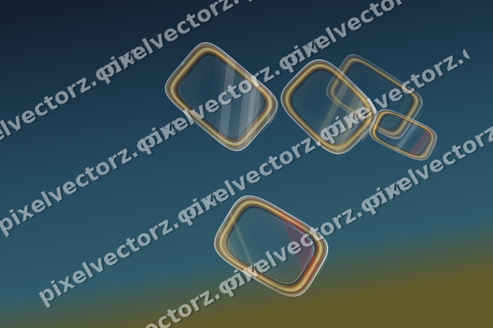 Abstract glass arc in dark pink and red