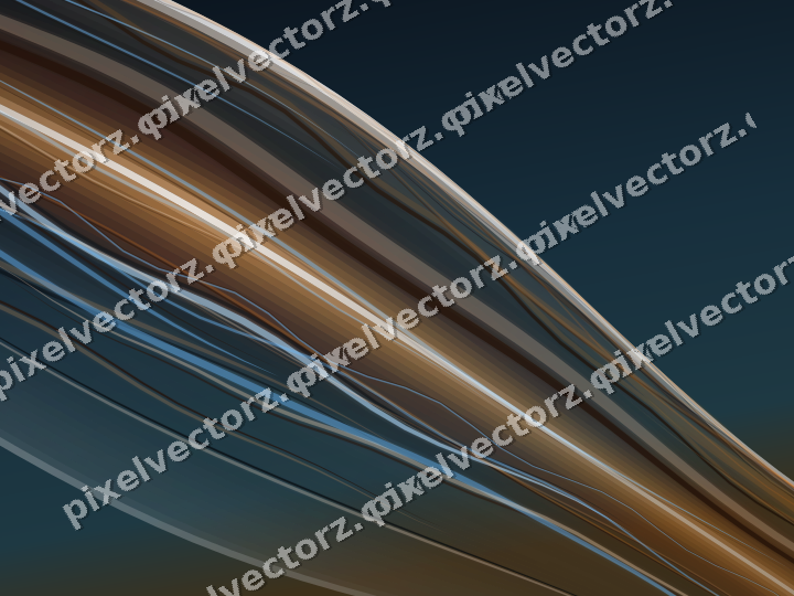 Abstract glass arc in pink and orange