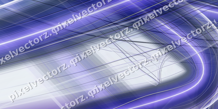 Abstract glass arc in blue and cyan