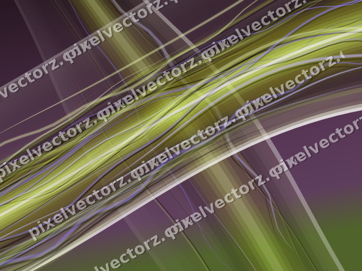 Abstract glass arc in dark magenta and lime