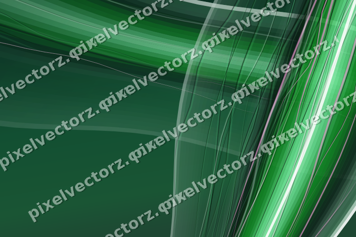 Abstract glass arc in green and teal