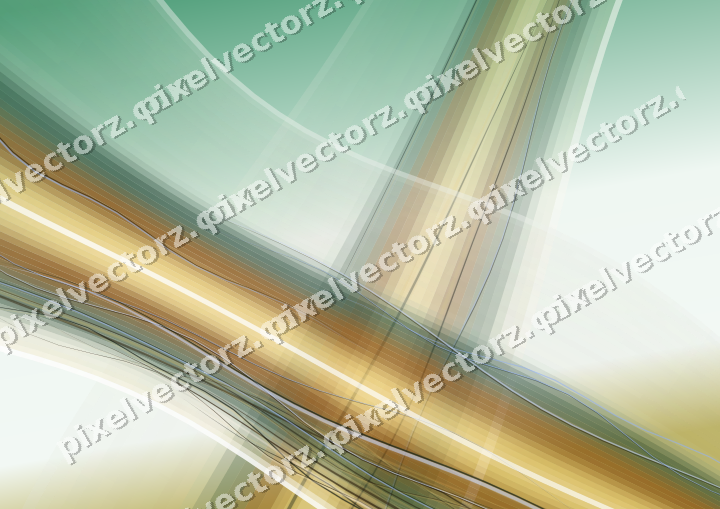 Abstract glass arc in amber and dark green