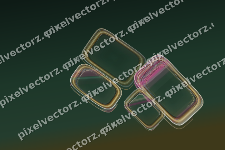 Abstract glass arc in dark magenta and pink