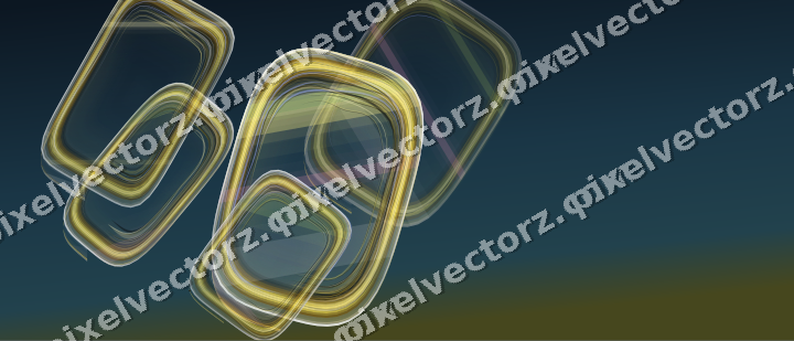Abstract glass arc in lime and amber