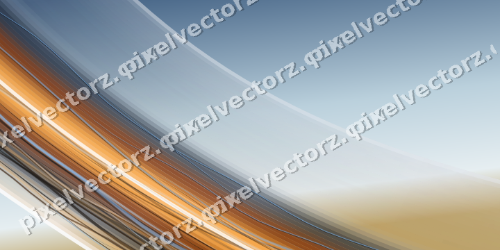 Abstract glass arc in orange and amber