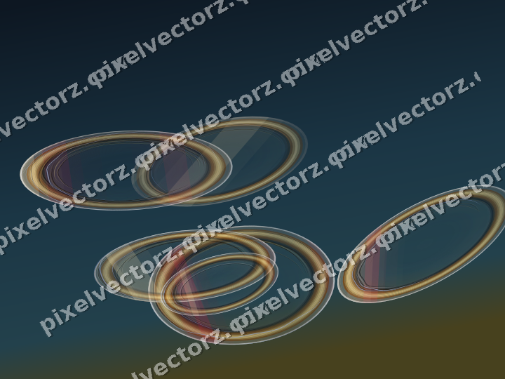 Abstract glass arc in dark pink and red