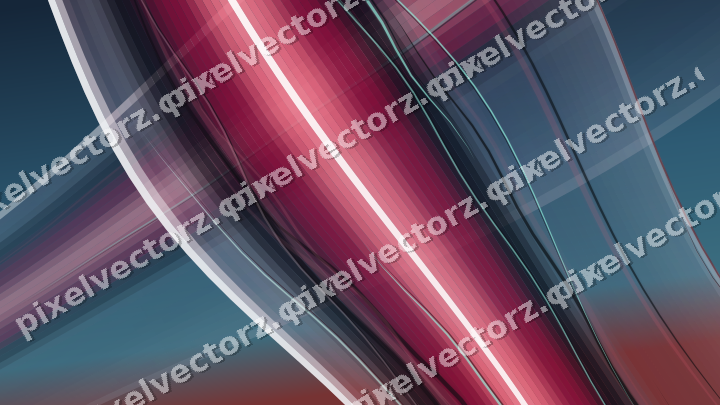 Abstract glass arc in pale pink and pale red