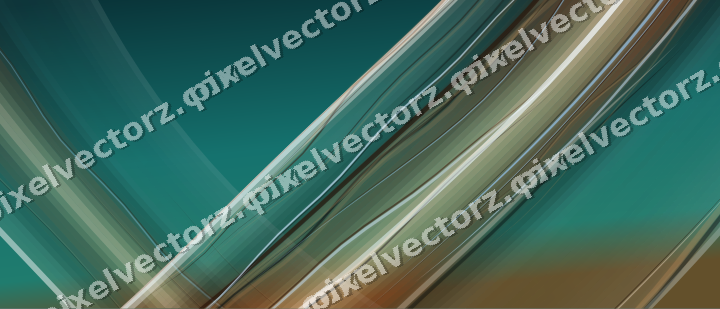 Abstract glass arc in dark teal and orange