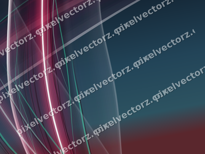 Abstract glass arc in dark lime and dark pink