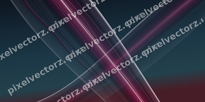 Abstract glass arc in dark pink and yellow