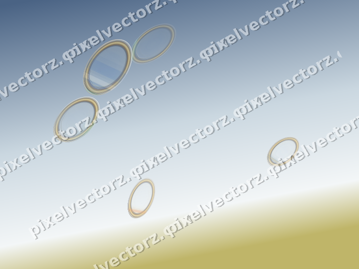 Abstract glass arc in amber and green