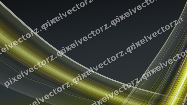 Abstract glass arc in yellow and grey