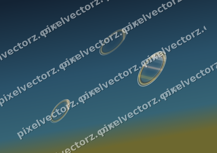 Abstract glass arc in amber and pale orange