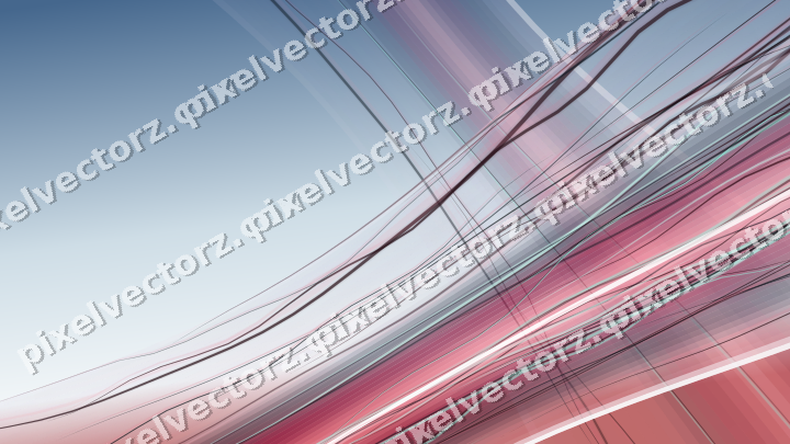 Abstract glass arc in pale pink and pale red