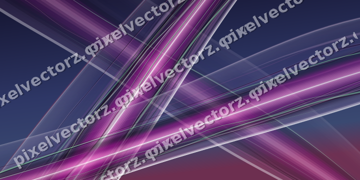 Abstract glass arc in purple and blue