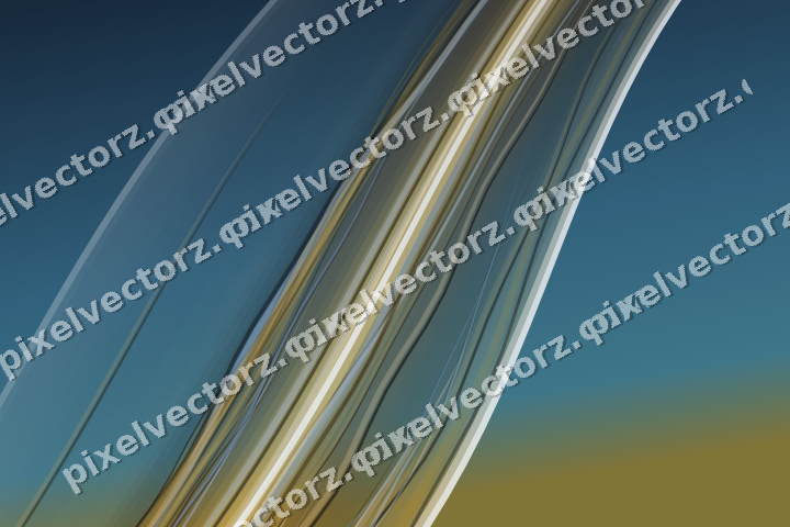 Abstract glass arc in dark pink and amber