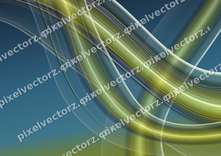 Abstract glass arc in yellow and grey