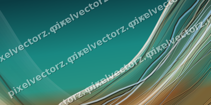 Abstract glass arc in dark teal and orange