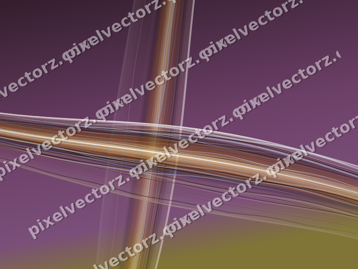 Abstract glass arc in dark magenta and amber