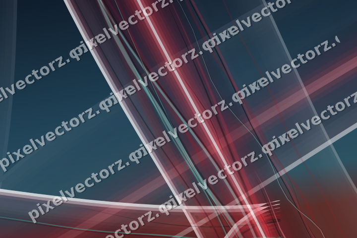 Abstract glass arc in red and pale lime
