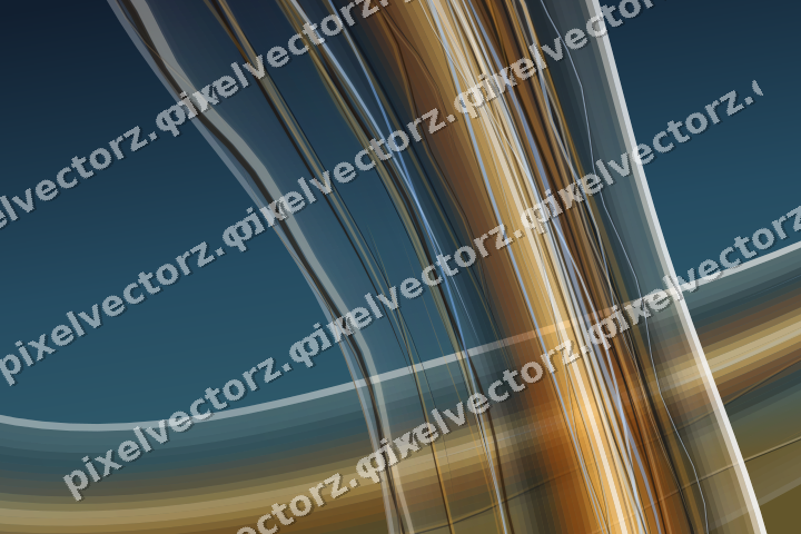 Abstract glass arc in pink and amber
