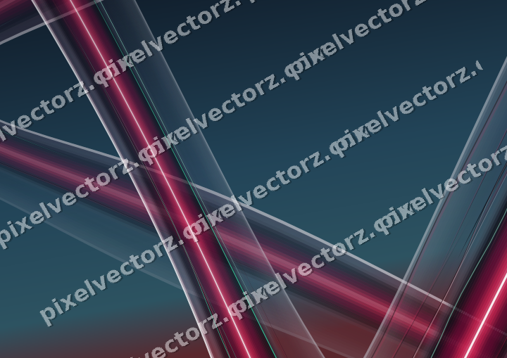 Abstract glass arc in dark lime and dark pink
