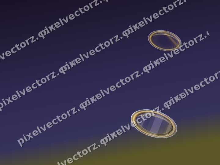 Abstract glass arc in amber and purple