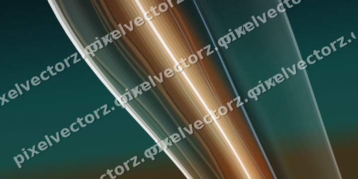 Abstract glass arc in dark teal and orange